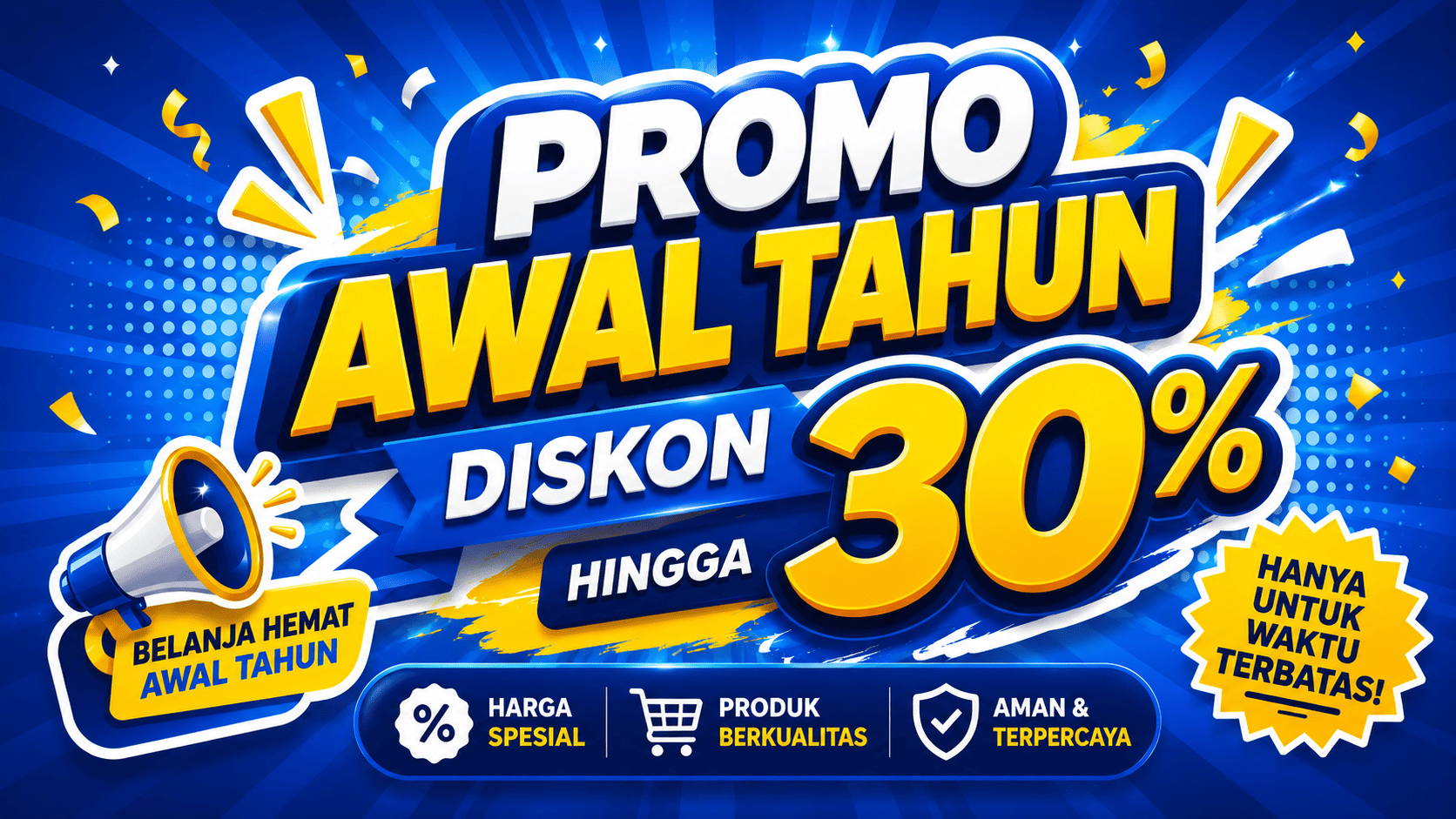 Promo Awal Tahun - Diskon hingga 30%