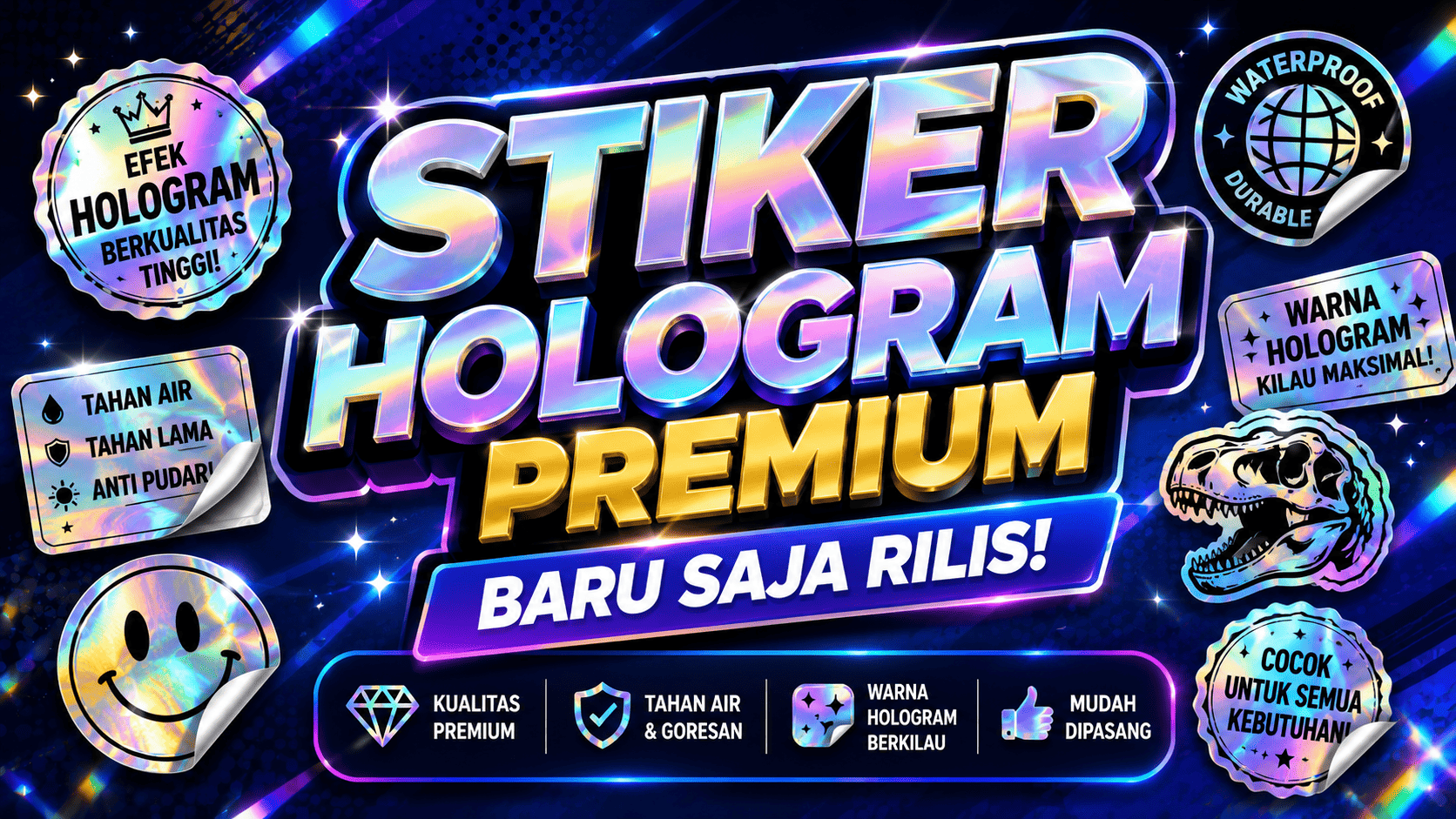 Stiker Hologram Premium Baru Saja Rilis!